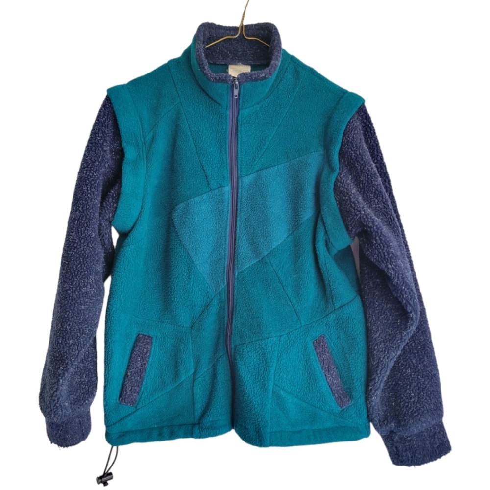 Vintage Glacier Wind Clothing Fleece Jacket Vest Size S